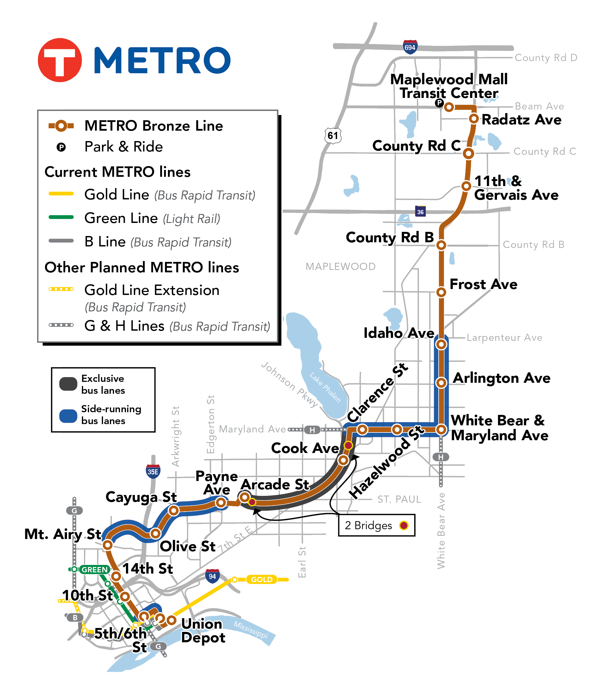 Bronze Line BRT Project | Ramsey County, Minnesota